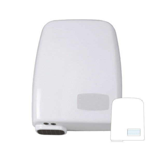 Vit ABS elektrisk handtork